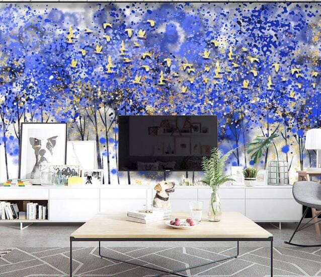 3D Flock Of Birds WC1070 Wall Murals Wallpaper AJ Wallpaper 2