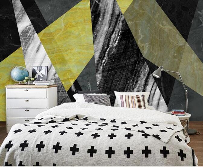 3D Black Triangle WC1065 Wall Murals Wallpaper AJ Wallpaper 2