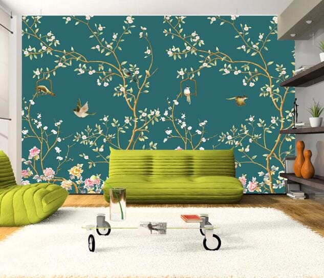 3D Plum Blossom Bird WC101 Wall Murals Wallpaper AJ Wallpaper 2