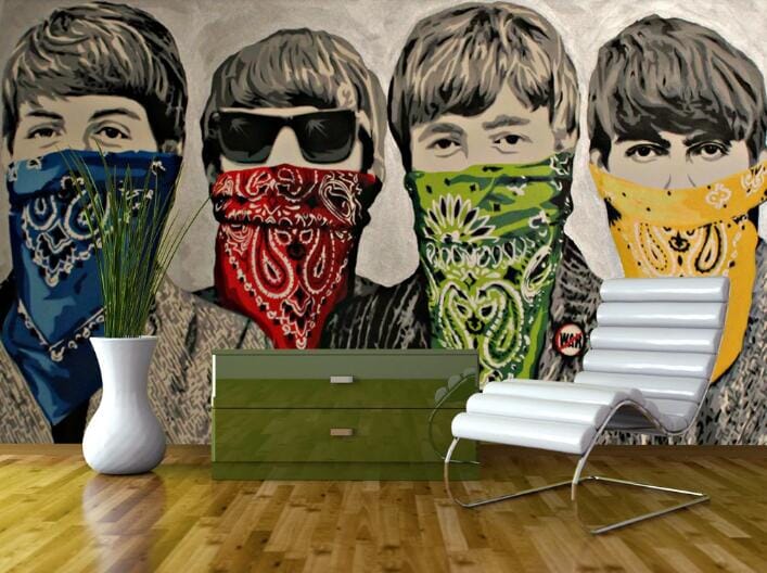 3D Color Scarf WC137 Wall Murals Wallpaper AJ Wallpaper 2