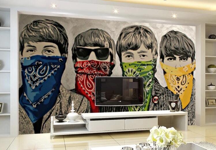 3D Color Scarf WC137 Wall Murals Wallpaper AJ Wallpaper 2