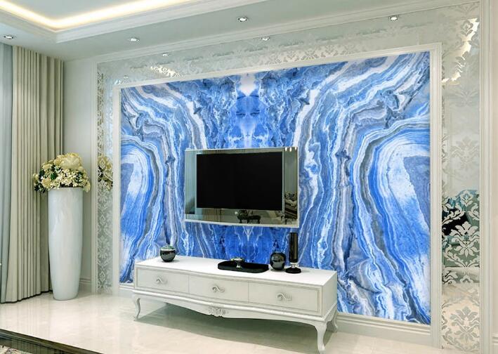 3D Blue Texture WC290 Wall Murals Wallpaper AJ Wallpaper 2