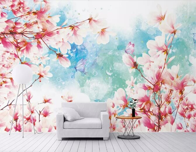 3D Sea Of Flowers WC733 Wall Murals Wallpaper AJ Wallpaper 2