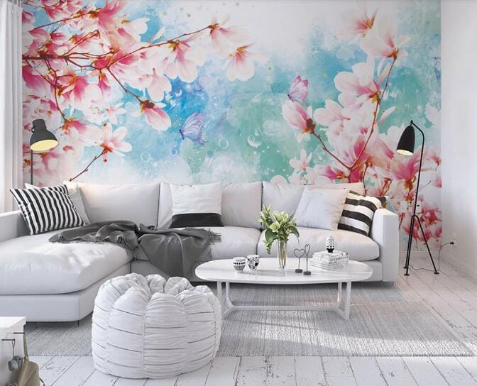 3D Sea Of Flowers WC733 Wall Murals Wallpaper AJ Wallpaper 2