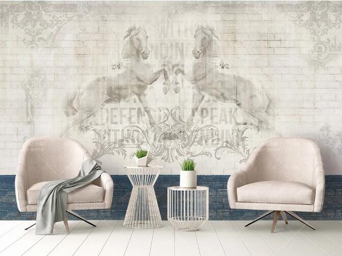 3D Graffiti Horse WC620 Wall Murals Wallpaper AJ Wallpaper 2