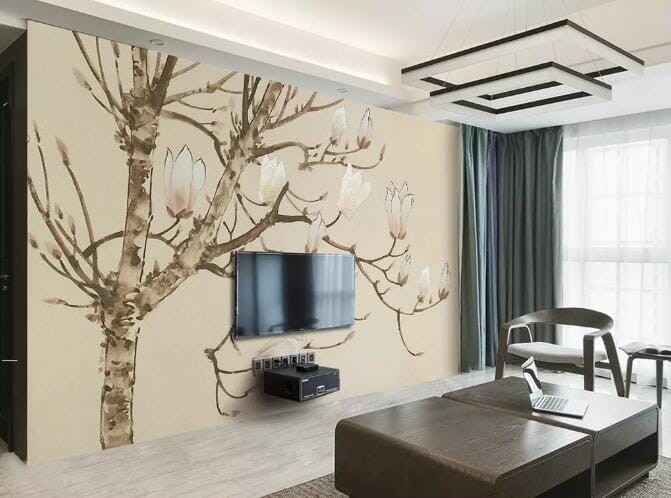 3D Draw Tree WC239 Wall Murals Wallpaper AJ Wallpaper 2
