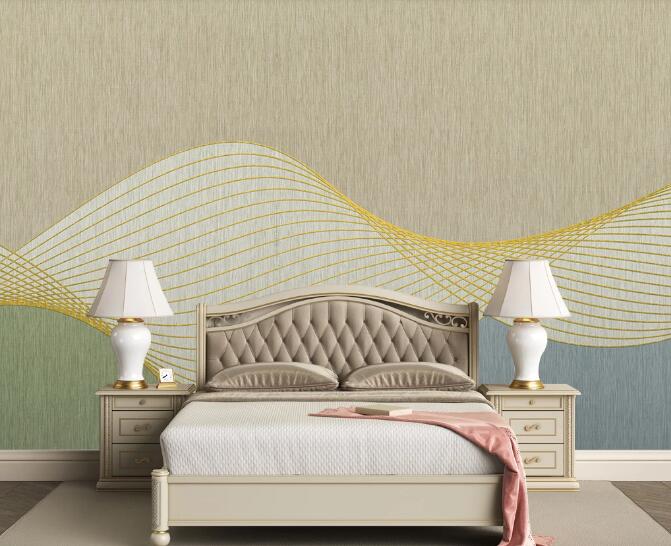 3D Curved Stripes WC2735 Wall Murals