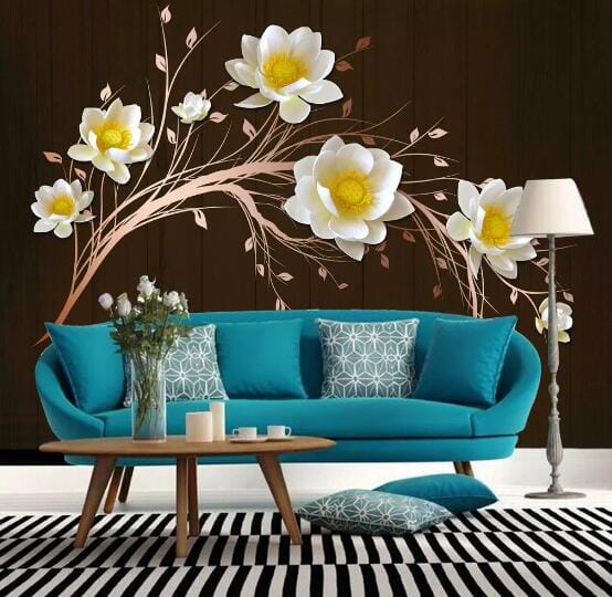 3D Gardenia Fragrance WC410 Wall Murals Wallpaper AJ Wallpaper 2