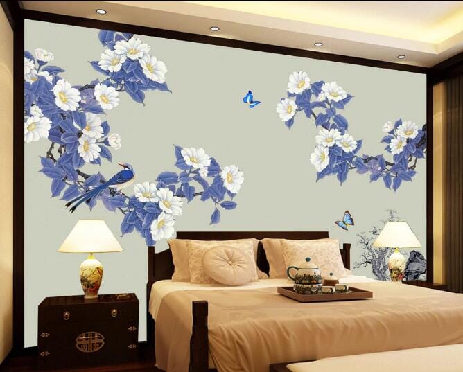 3D Flowers Open WC510 Wall Murals Wallpaper AJ Wallpaper 2
