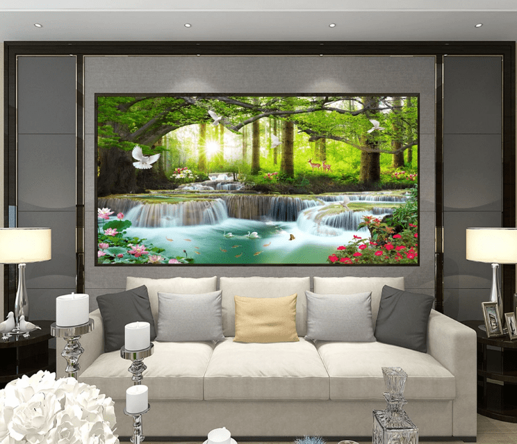 3D River Dove WC1010 Wall Murals Wallpaper AJ Wallpaper 2