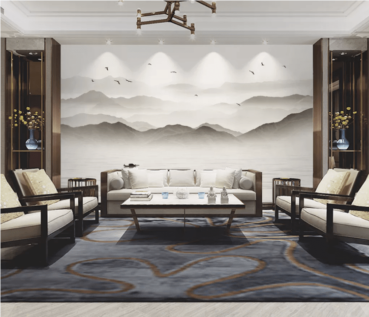 3D Goose Mountain WC921 Wall Murals Wallpaper AJ Wallpaper 2