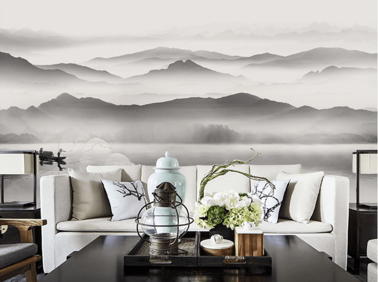 3D Lake Boating WC916 Wall Murals Wallpaper AJ Wallpaper 2