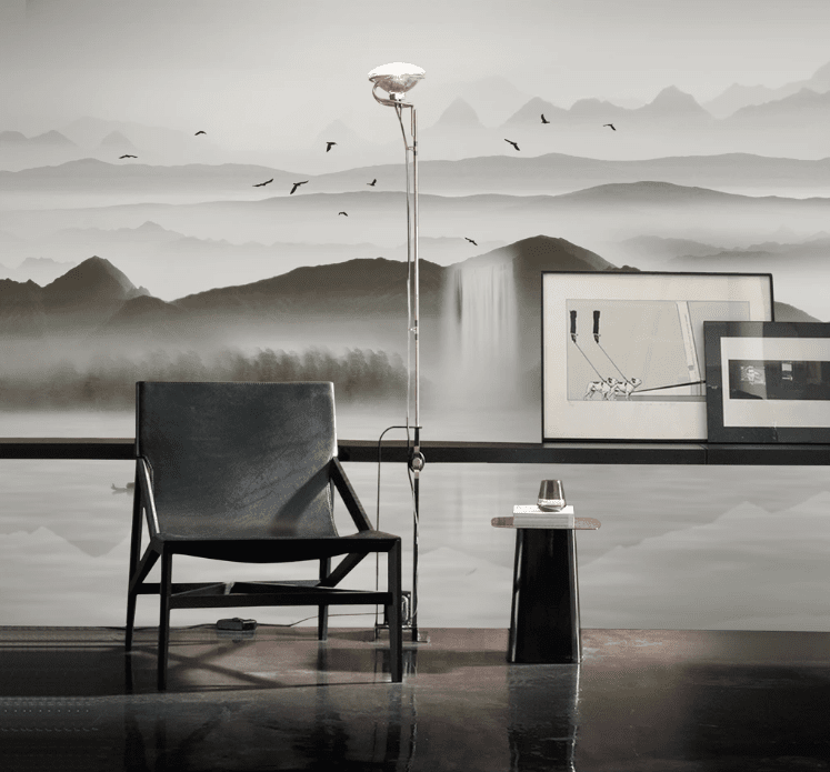 3D Black Mountain WC909 Wall Murals Wallpaper AJ Wallpaper 2