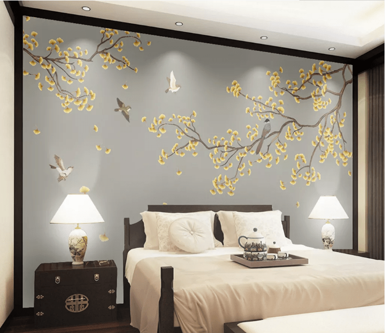 3D Fallen Leaves WC896 Wall Murals Wallpaper AJ Wallpaper 2