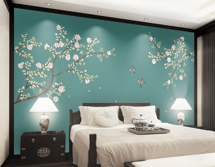 3D Plum Bird WC861 Wall Murals Wallpaper AJ Wallpaper 2