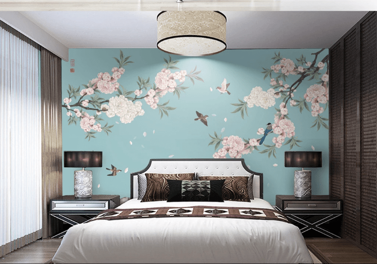 3D Plum Petals WC819 Wall Murals Wallpaper AJ Wallpaper 2