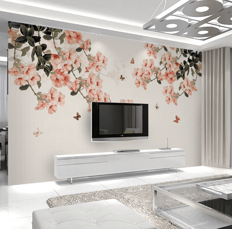 3D Flower Leaves WC815 Wall Murals Wallpaper AJ Wallpaper 2