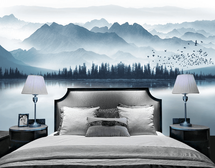 3D Woods Lake WC432 Wall Murals Wallpaper AJ Wallpaper 2