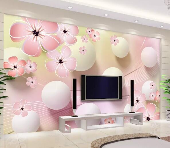 3D Plum Pattern WC186 Wall Murals Wallpaper AJ Wallpaper 2