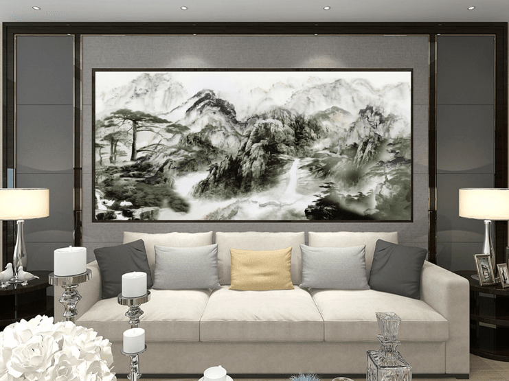 3D Ink Mountain WC343 Wall Murals Wallpaper AJ Wallpaper 2