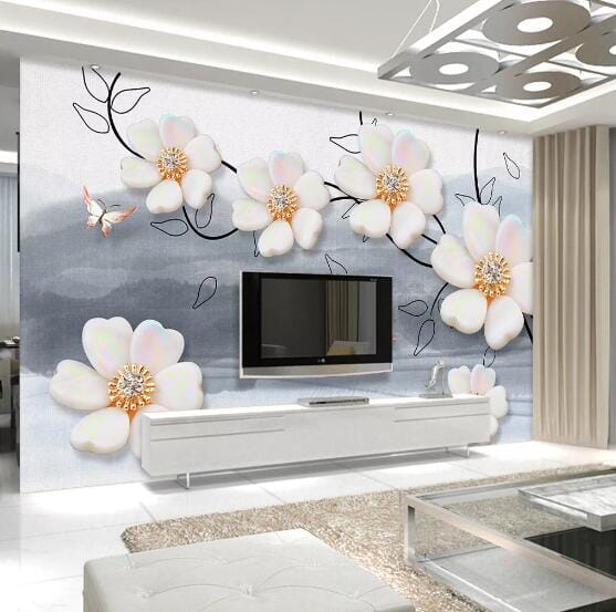 3D Gradient Butterfly WC839 Wall Murals Wallpaper AJ Wallpaper 2
