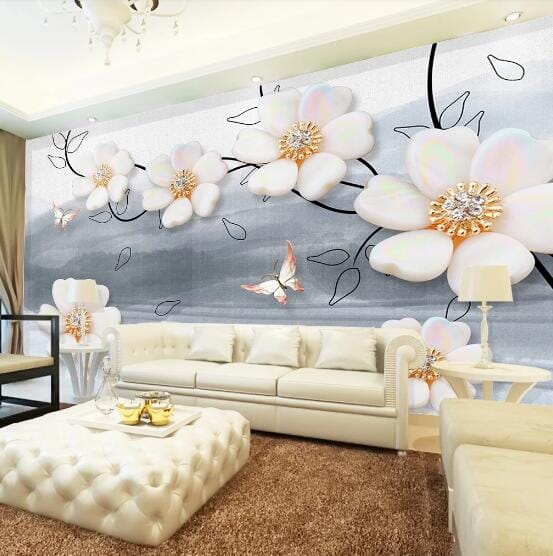 3D Gradient Butterfly WC839 Wall Murals Wallpaper AJ Wallpaper 2