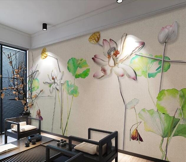 3D Lotus Seed WC499 Wall Murals Wallpaper AJ Wallpaper 2