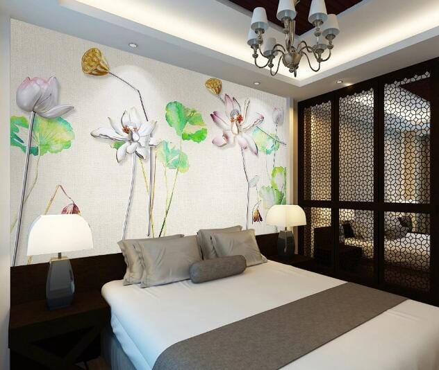 3D Lotus Seed WC499 Wall Murals Wallpaper AJ Wallpaper 2