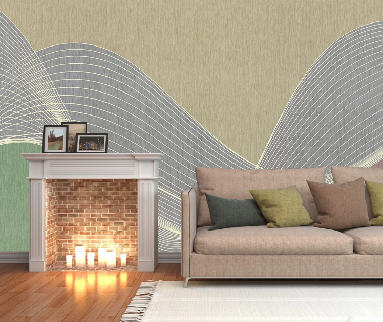 3D White Stripes WC2673 Wall Murals