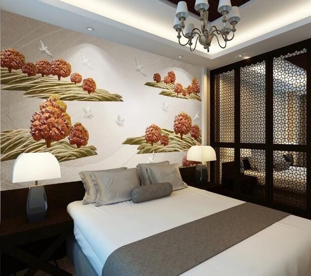 3D Maple Dove WC446 Wall Murals Wallpaper AJ Wallpaper 2