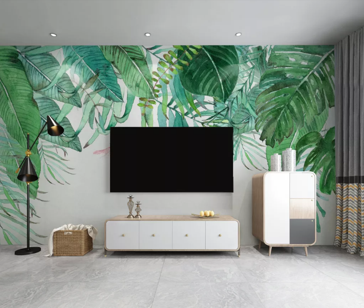 3D Dragonfly Leaf WC2620 Wall Murals