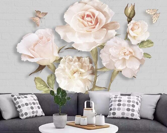 3D Rose Fragrance WC801 Wall Murals Wallpaper AJ Wallpaper 2