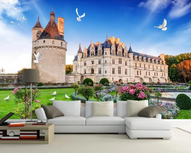 3D Pigeon Castle WC315 Wall Murals Wallpaper AJ Wallpaper 2