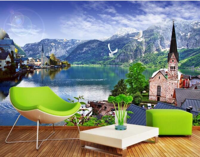 3D Pigeon Town WC312 Wall Murals Wallpaper AJ Wallpaper 2