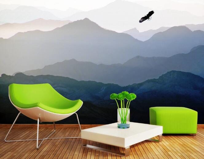 3D Eagle Mountain WC297 Wall Murals Wallpaper AJ Wallpaper 2