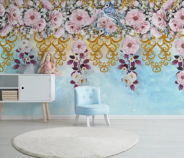3D Lush Flower WC1048 Wall Murals Wallpaper AJ Wallpaper 2