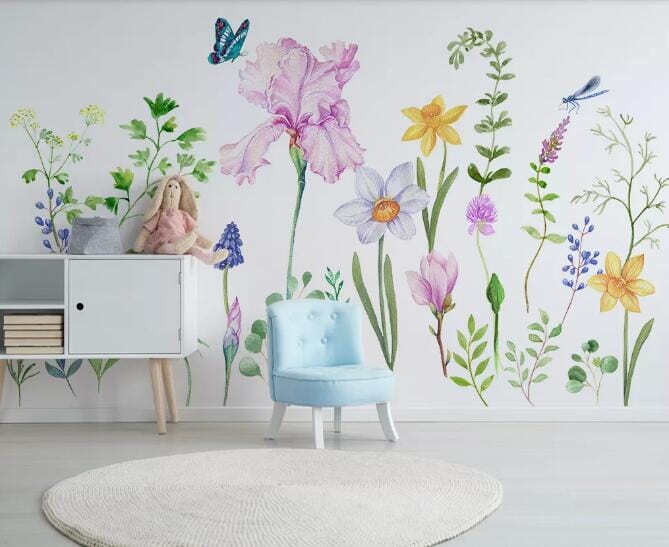 3D Flowers Open WC1040 Wall Murals Wallpaper AJ Wallpaper 2
