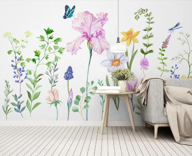 3D Flowers Open WC1040 Wall Murals Wallpaper AJ Wallpaper 2