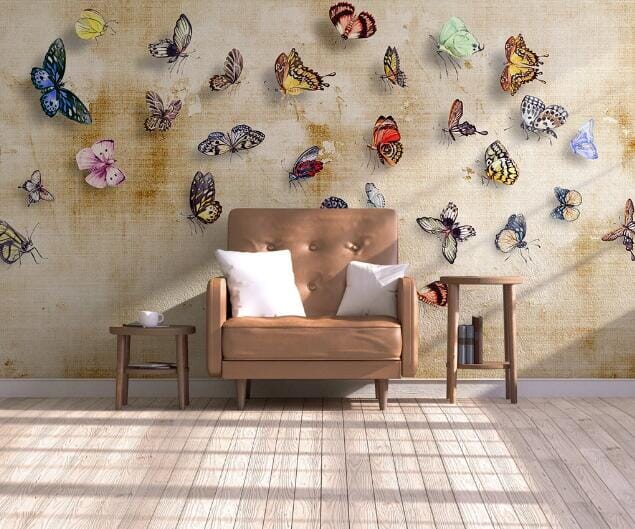 3D Butterfly Specimen WC936 Wall Murals Wallpaper AJ Wallpaper 2