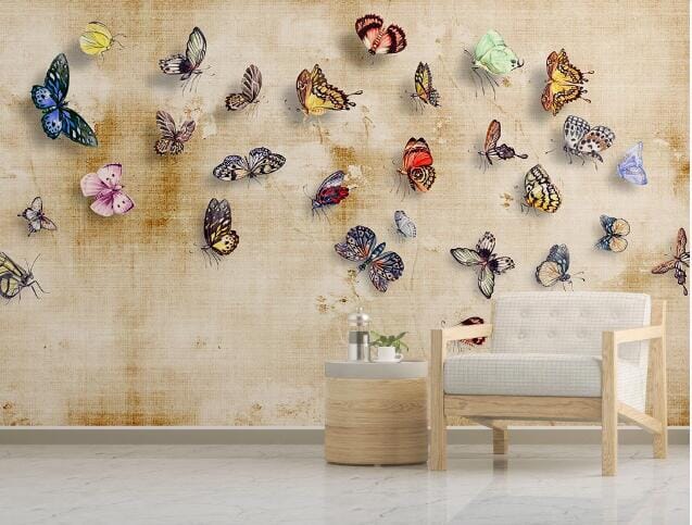 3D Butterfly Specimen WC936 Wall Murals Wallpaper AJ Wallpaper 2