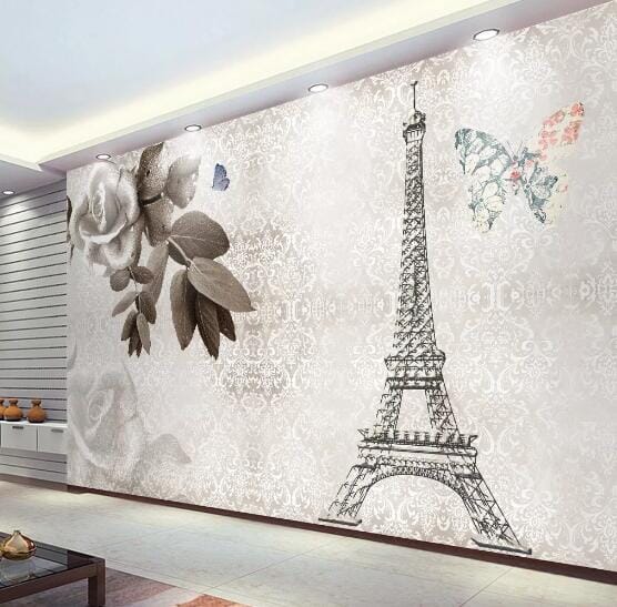 3D Tower Rose WC222 Wall Murals Wallpaper AJ Wallpaper 2