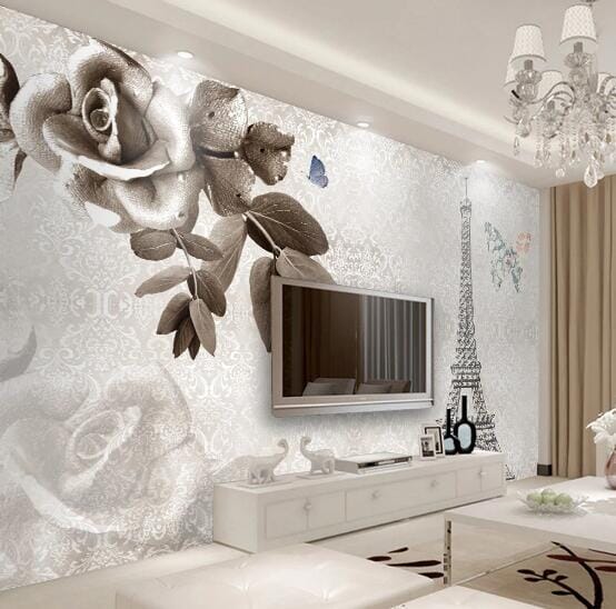 3D Tower Rose WC222 Wall Murals Wallpaper AJ Wallpaper 2