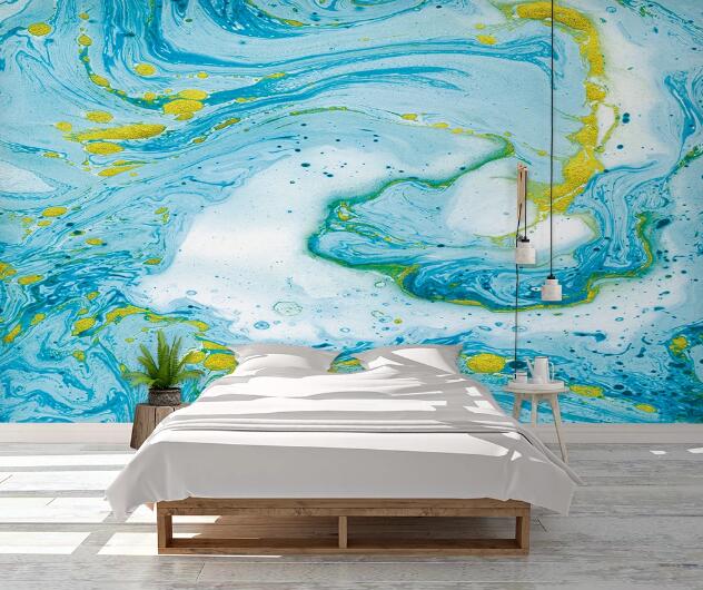 3D Graffiti Blue WC1661 Wall Murals