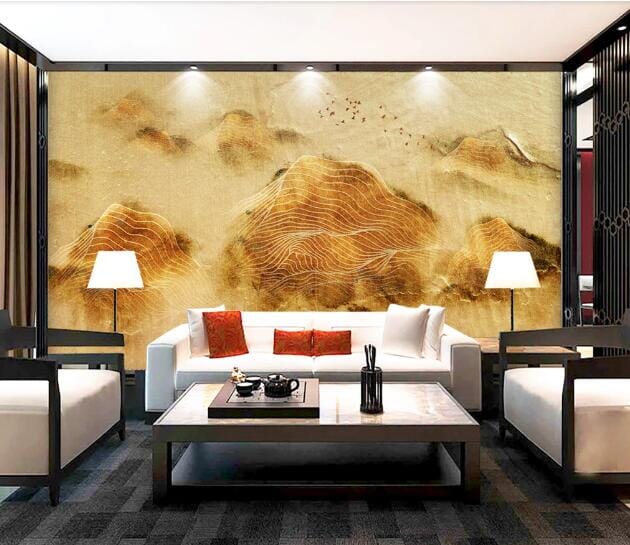 3D Mountain Pattern WC937 Wall Murals Wallpaper AJ Wallpaper 2