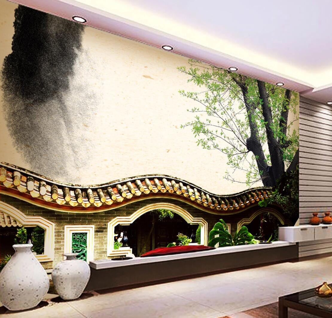 3D Tile House WC133 Wall Murals Wallpaper AJ Wallpaper 2