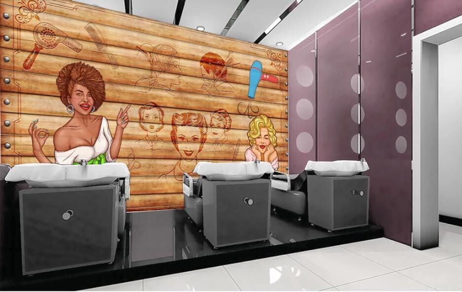 3D Black Girl 1568 Wall Murals Wallpaper AJ Wallpaper 2