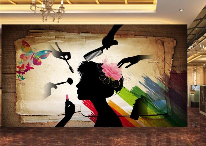 3D Hair Flower 1520 Wall Murals Wallpaper AJ Wallpaper 2