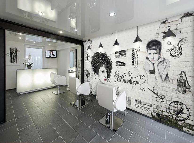 3D Curly Girl 1560 Wall Murals Wallpaper AJ Wallpaper 2