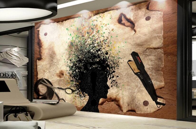 3D Curly Girl 1585 Wall Murals Wallpaper AJ Wallpaper 2