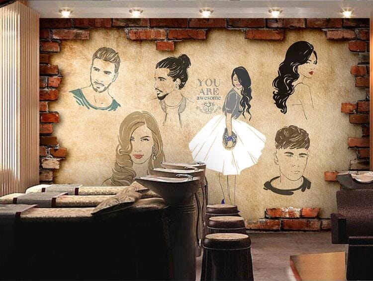 3D Signature Hairstyle 1510 Wall Murals Wallpaper AJ Wallpaper 2
